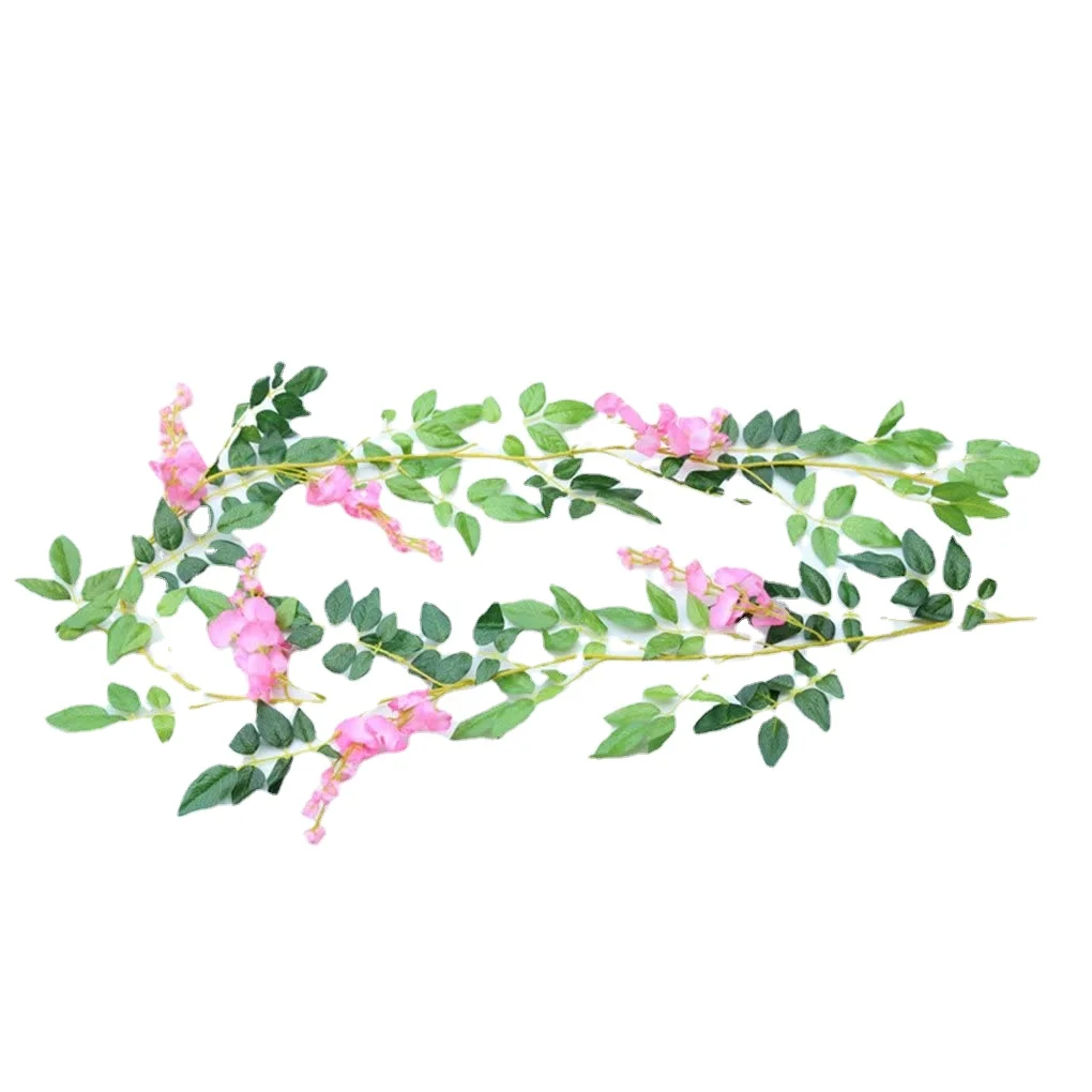 造花,1.8m,籐のつる,吊り花,庭の装飾,結婚式のアーチの - Home Decor Rattan のレビューと価格