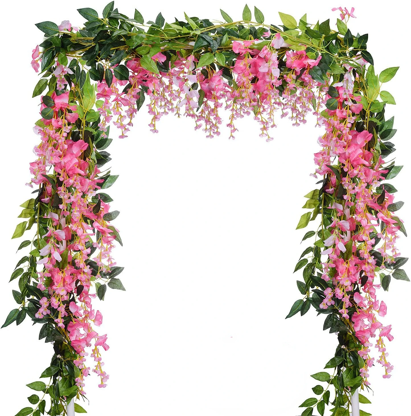 造花,1.8m,籐のつる,吊り花,庭の装飾,結婚式のアーチの - Home Decor Rattan のレビューと価格
